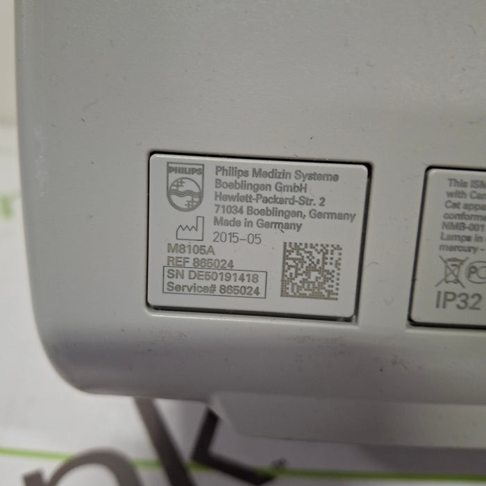 Philips Intellivue MP5 - ECG, Fast SpO2, NIBP, Press, Temp Patient Monitor