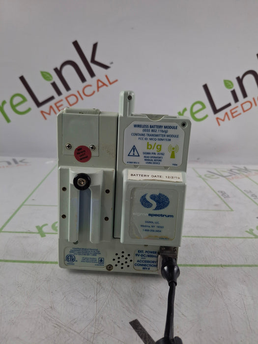 Baxter Sigma Spectrum 6.02.07 with B/G Battery Infusion Pump