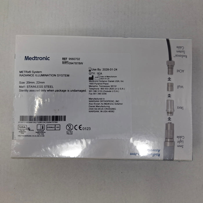 Medtronic 9560702 20mm, 22mm Radiance Illumination System
