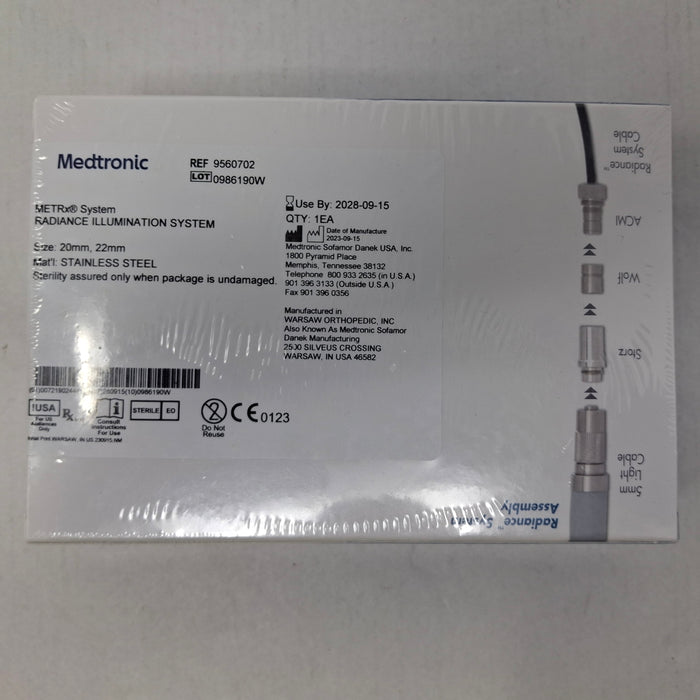 Medtronic 9560702 20mm, 22mm Radiance Illumination System