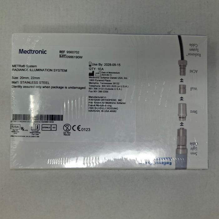 Medtronic 9560702 20mm, 22mm Radiance Illumination System