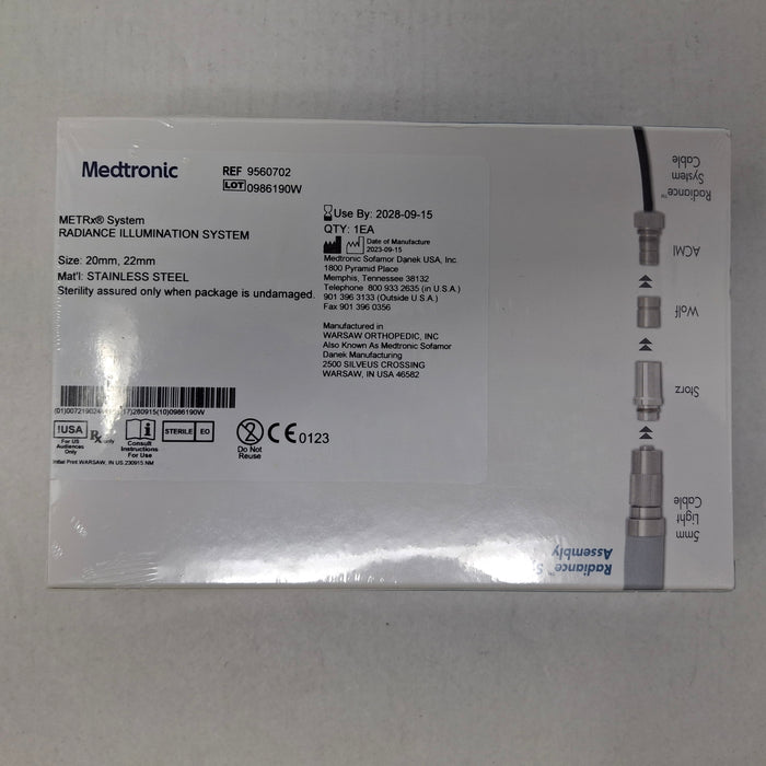 Medtronic 9560702 20mm, 22mm Radiance Illumination System