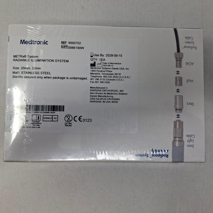 Medtronic 9560702 20mm, 22mm Radiance Illumination System