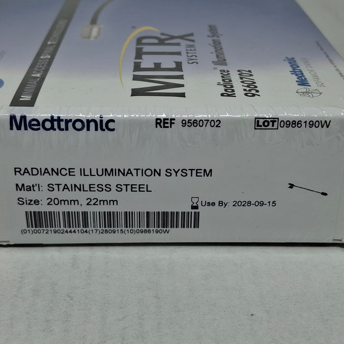 Medtronic 9560702 20mm, 22mm Radiance Illumination System
