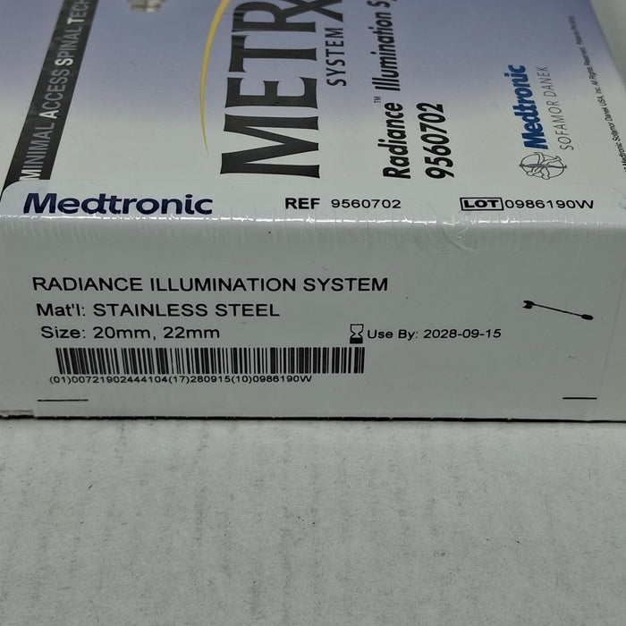 Medtronic 9560702 20mm, 22mm Radiance Illumination System