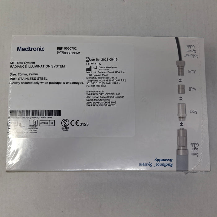 Medtronic 9560702 20mm, 22mm Radiance Illumination System
