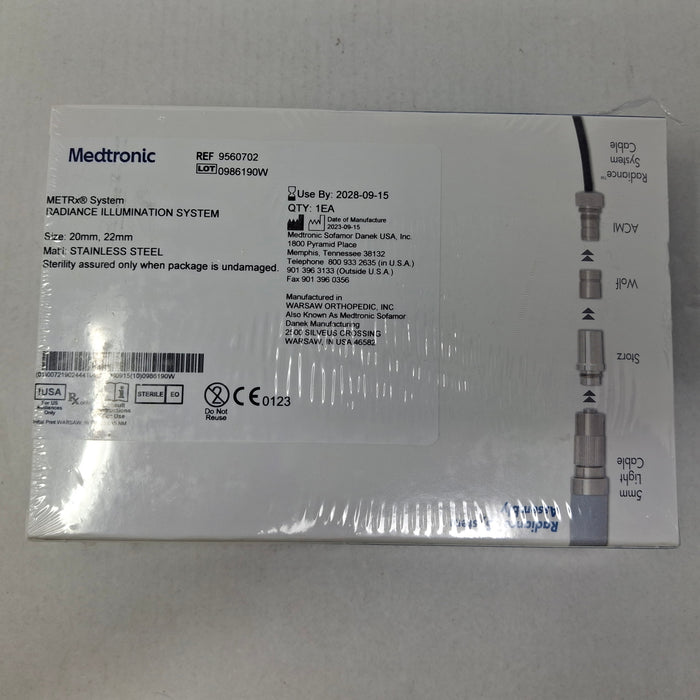 Medtronic 9560702 20mm, 22mm Radiance Illumination System