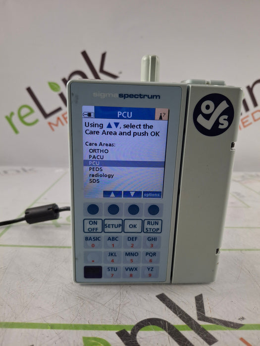 Baxter Sigma Spectrum 6.05.13 with B/G Battery Infusion Pump