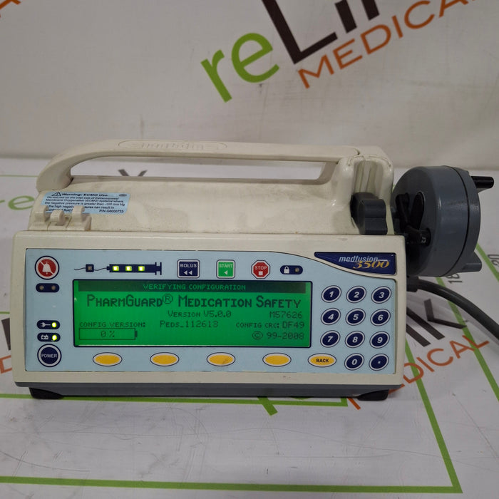 Smiths Medical Medfusion 3500 Version 5 Syringe Infusion Pump