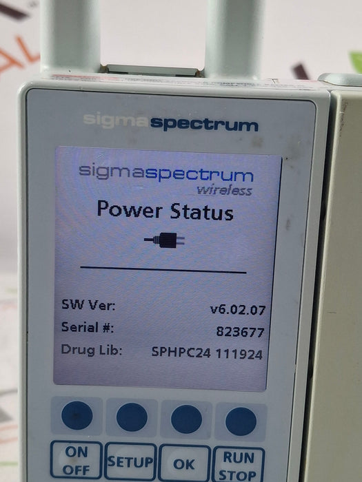 Baxter Sigma Spectrum 6.02.07 with A/B/G/N Battery Infusion Pump