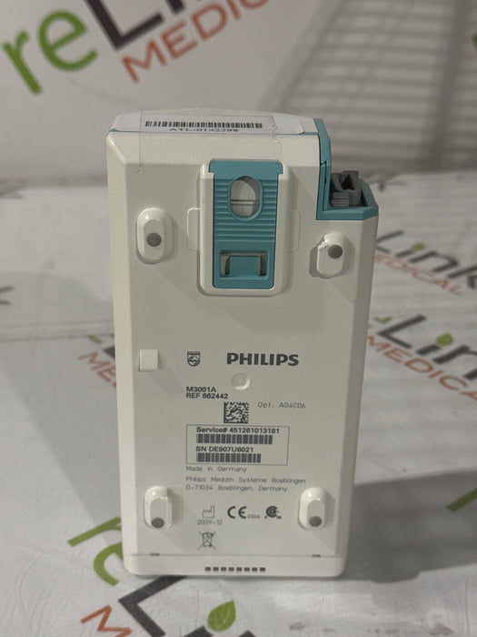 Philips M3001A-A04C06 OxiMax SpO2, NIBP, ECG, Temp, IBP MMS Module