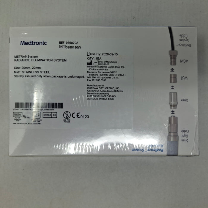 Medtronic 9560702 20mm, 22mm Radiance Illumination System