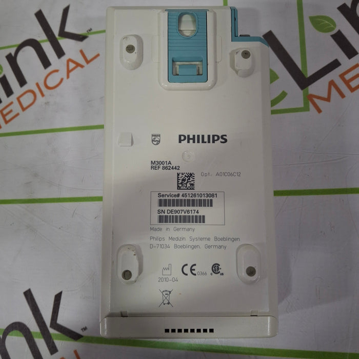 Philips M3001A-A01C06C12 Fast SpO2, NIBP, 12 lead ECG, Temp, IBP MMS Module