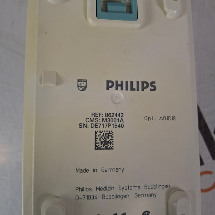 Philips M3001A-A01C18 Fast SpO2, NIBP, 12 lead ECG, Temp, IBP MMS Module
