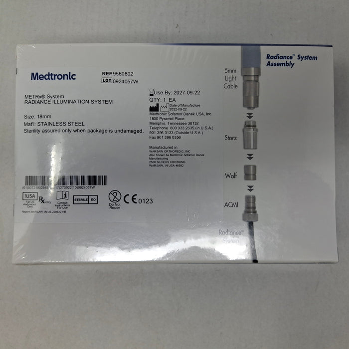 Medtronic 9560802 18mm Radiance Illumination System