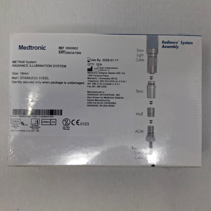 Medtronic 9560802 18mm Radiance Illumination System
