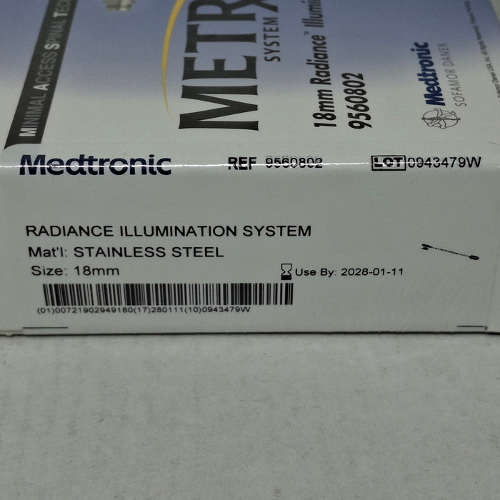 Medtronic 9560802 18mm Radiance Illumination System