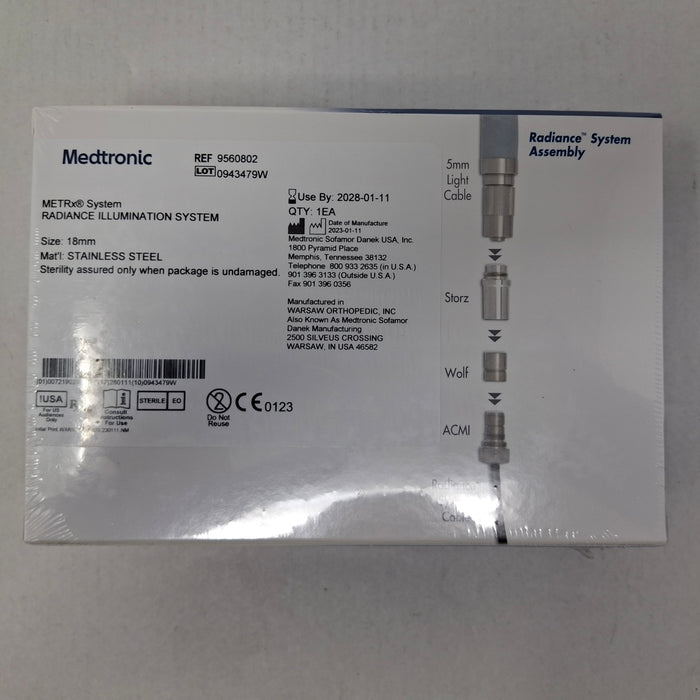 Medtronic 9560802 18mm Radiance Illumination System
