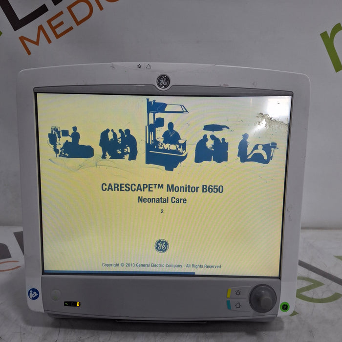 GE Healthcare Carescape B650 Neonatal Care Patient Monitor