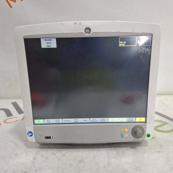 GE Healthcare Carescape B650 Neonatal Care Patient Monitor