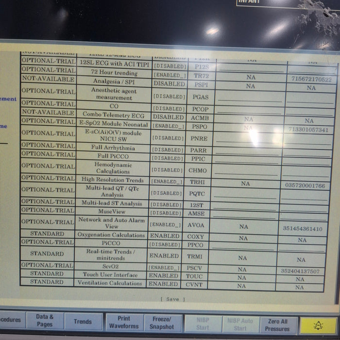 GE Healthcare Carescape B650 Neonatal Care Patient Monitor