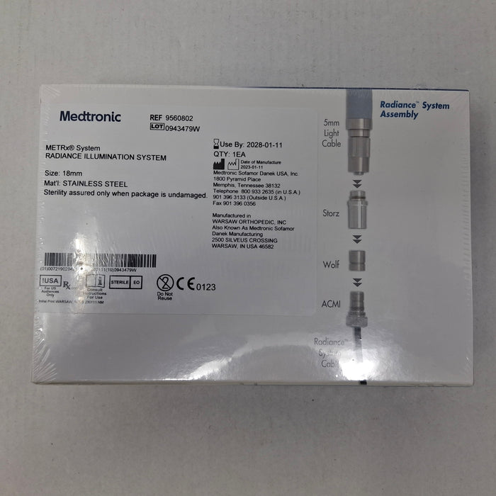 Medtronic 9560802 18mm Radiance Illumination System