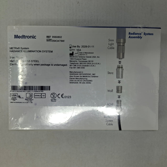 Medtronic 9560802 18mm Radiance Illumination System