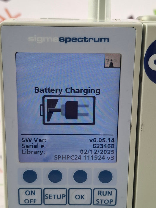 Baxter Sigma Spectrum 6.05.14 with B/G Battery Infusion Pump