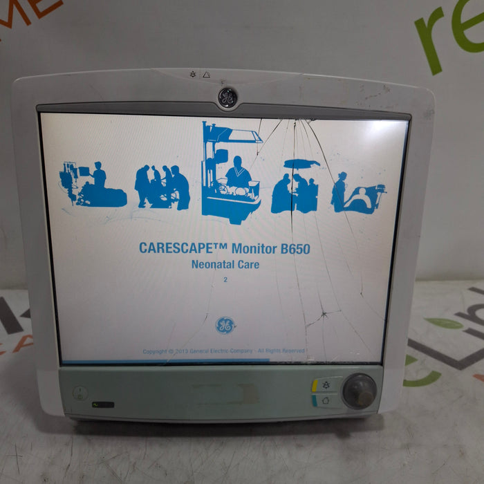 GE Healthcare Carescape B650 Neonatal Care Patient Monitor