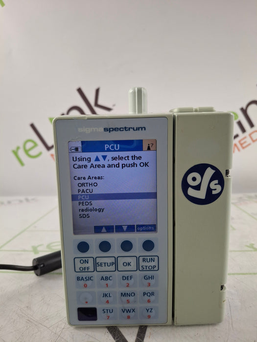 Baxter Sigma Spectrum 6.05.14 with B/G Battery Infusion Pump