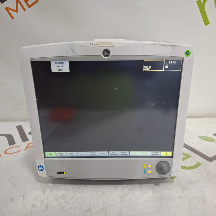 GE Healthcare Carescape B650 Neonatal Care Patient Monitor