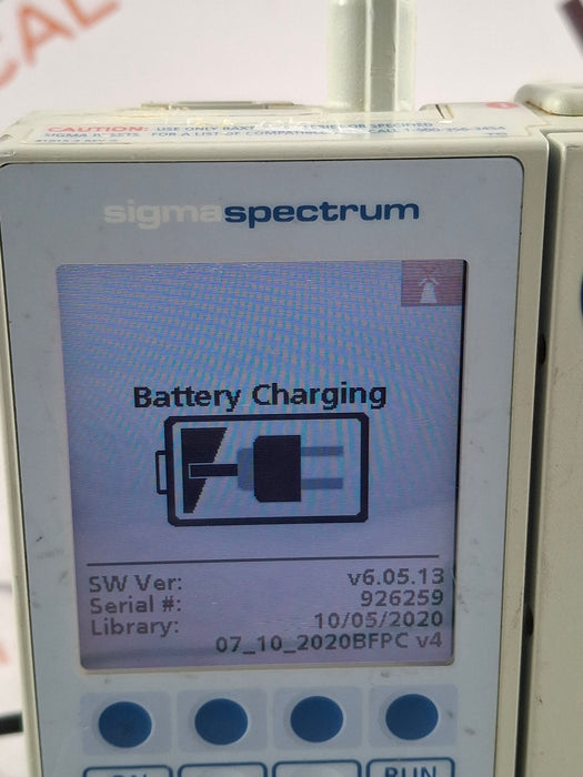 Baxter Sigma Spectrum 6.05.13 with B/G Battery Infusion Pump