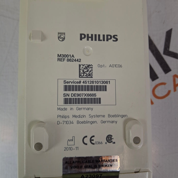 Philips M3001A-A01C06 Fast SpO2, NIBP, ECG, Temp, IBP MMS Module