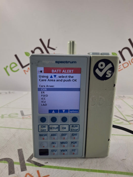Baxter Sigma Spectrum 6.05.14 with B/G Battery Infusion Pump