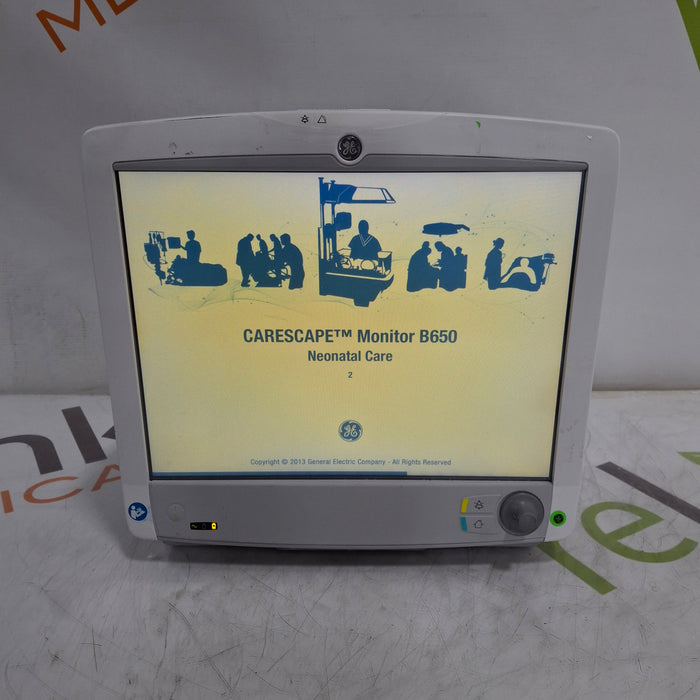 GE Healthcare Carescape B650 Neonatal Care Patient Monitor