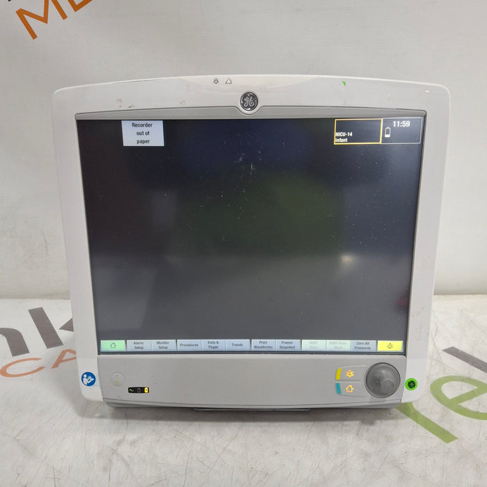 GE Healthcare Carescape B650 Neonatal Care Patient Monitor