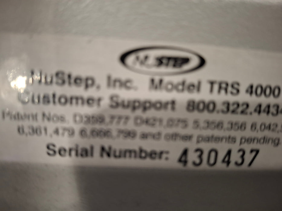 NuStep, Inc. TRS 4000 Recumbent Cross Trainer