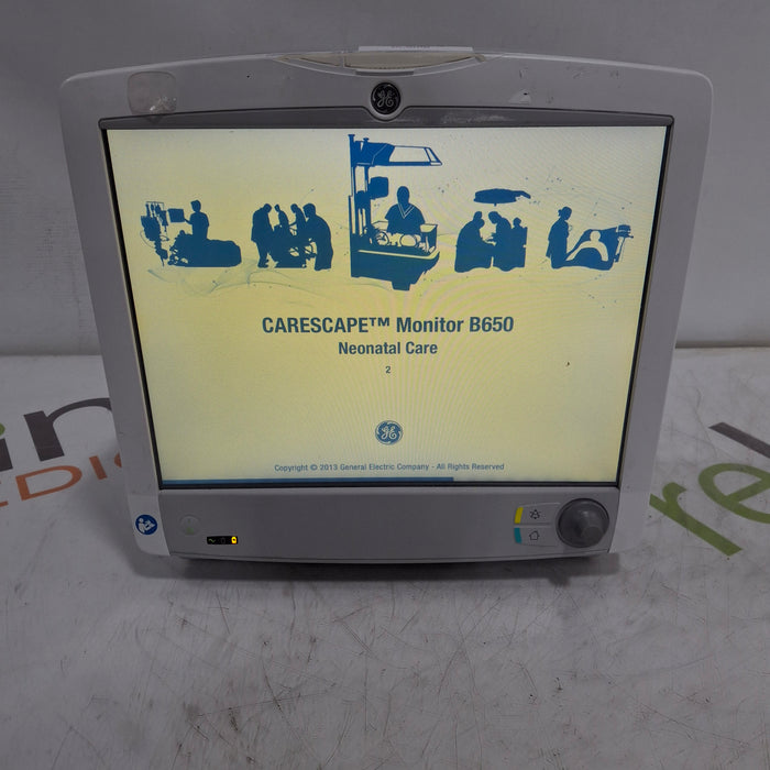 GE Healthcare Carescape B650 Neonatal Care Patient Monitor