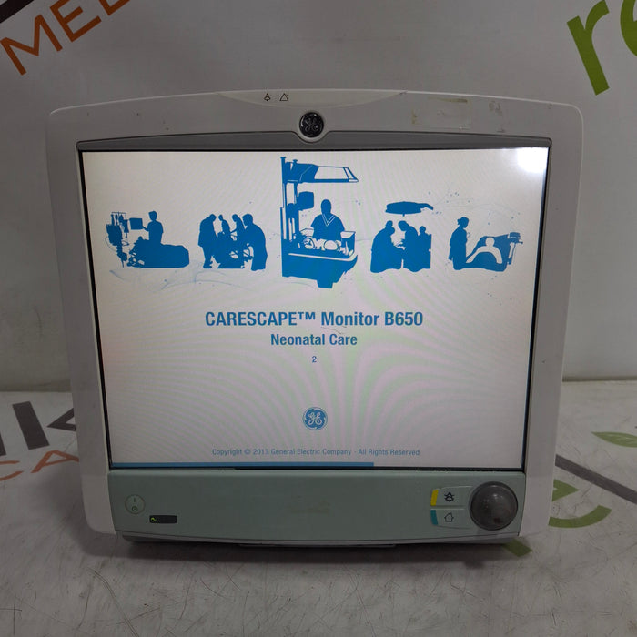 GE Healthcare Carescape B650 Neonatal Care Patient Monitor