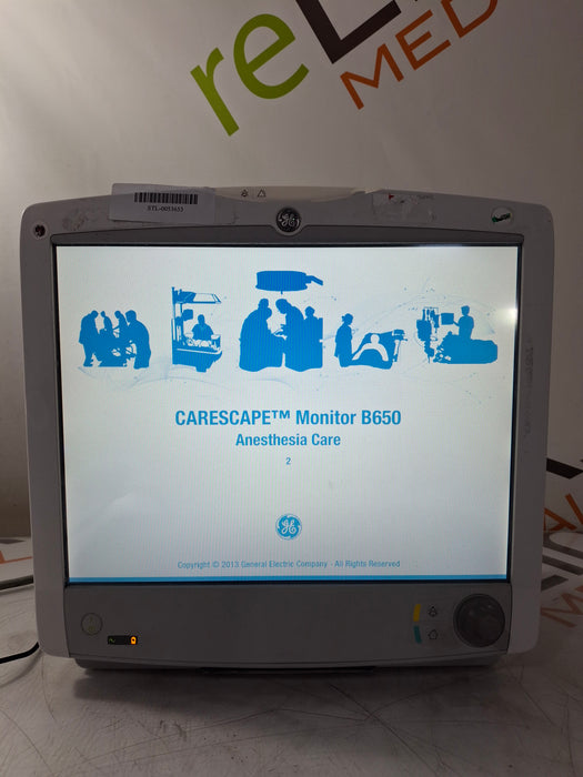 GE Healthcare Carescape B650 Anesthesia Care Patient Monitor