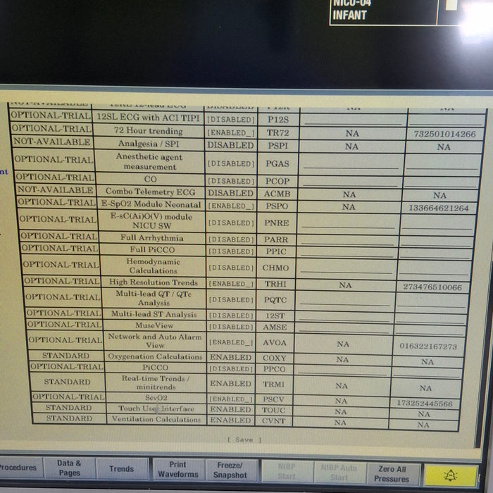 GE Healthcare Carescape B650 Neonatal Care Patient Monitor
