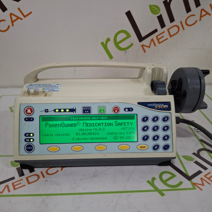 Smiths Medical Medfusion 3500 Version 6 Syringe Infusion Pump