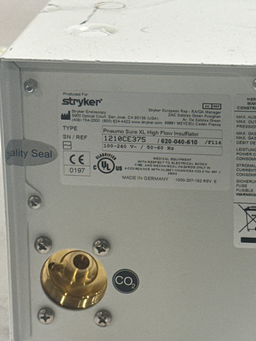 Stryker 620-040-610 Pneumo Sure XL High Flow Insufflator