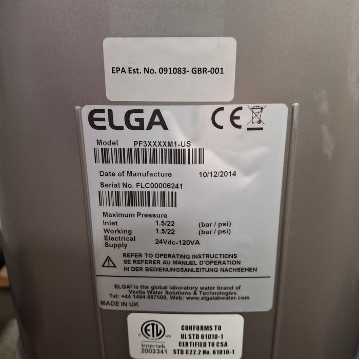 Elga Purelab Flex PF3 Water Purification System