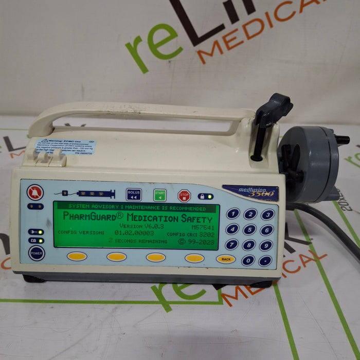 Smiths Medical Medfusion 3500 Version 6 Syringe Infusion Pump