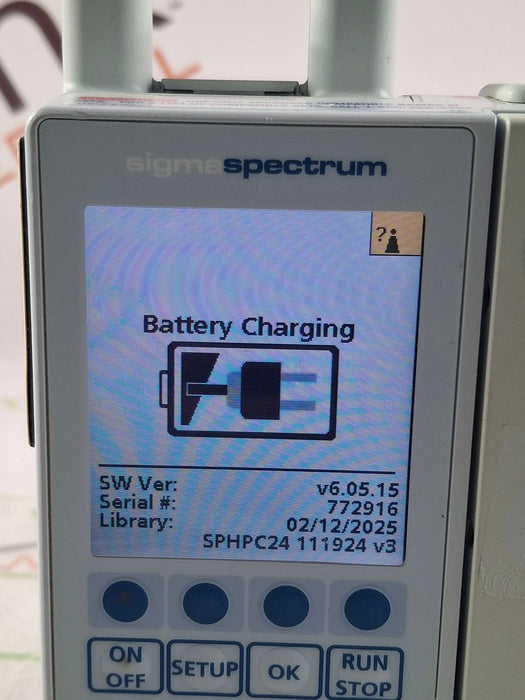 Baxter Sigma Spectrum 6.05.15 with A/B/G/N Battery Infusion Pump