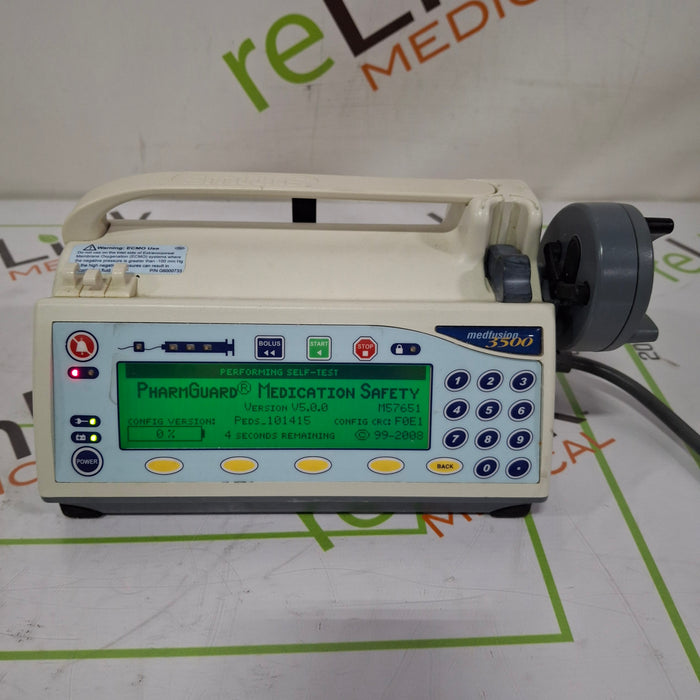 Smiths Medical Medfusion 3500 Version 5 Syringe Infusion Pump