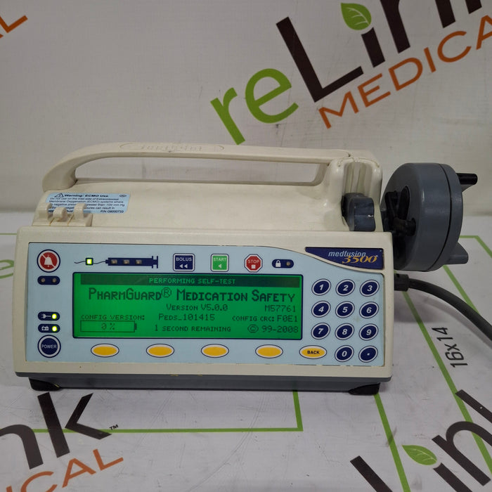 Smiths Medical Medfusion 3500 Version 5 Syringe Infusion Pump