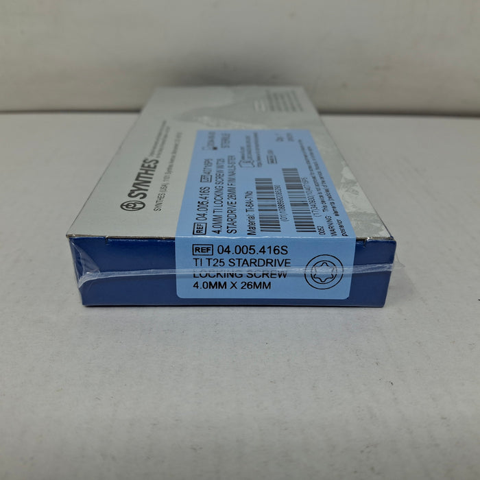 Synthes, Inc. 04.005.416S 4.0mm TI Locking Screw w/ T25 Stardrive 26mm F/IM Nail