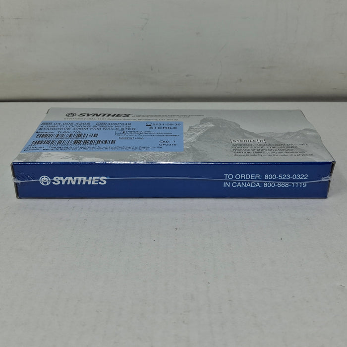 Synthes, Inc. 04.005.420S 4.0mm TI Locking Screw w/ T25 Stardrive 30mm F/IM Nail